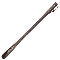 Linshing Long Handle Hipe Rope Solid Wooden Shoe Horn Hand-Painted Five Round for Men, Women, Pregnancy, Kids, Seniors, All People 70 cm/27.55’’ Long (C)