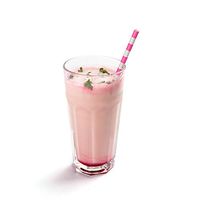 Biodegradable Paper Straws - Pink Rings - For Holidays, Birthdays, Weddings, Showers or Everyday - 7.8" - 100ct Box - Restaurantware