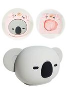 Crescendo & Co Hot or Cold Silicone Water Bottle with Fleece Cover, Cute 3D Koala + Soft Fleece Pig Cover