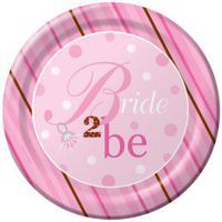Baby Cakes Bride 2 Be Dots Bridal Shower Dinner Plates