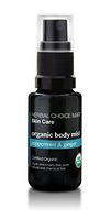 Herbal Choice Mari Organic Body Mist, Peppermint & Ginger; 0.5floz Glass