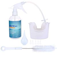 2019 Perfect Ear Lavage Ear Wax Removal System, XinDio Ear Cleaning Washer for Adults & Kids, with Basin, 6 Soft Disposable Tips, Spray Bottle Brush and Water Aspirator