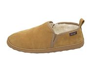 WellBeing Pro Orthotic Slipper with Elastic Side to Slip On Easily and Added Orthotic Insole for Arch Support and Stability 41/ EU Tan