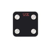 180kg 25 Body Data Smart Scales Bathroom Weighing Floor Scale Household Fat Percentage Moisture Content Weight Scale,Black