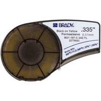 Brady M21-187-C-342-YL Cartridge, B342 Permasleeve Material.187" W x 7' L, Yellow