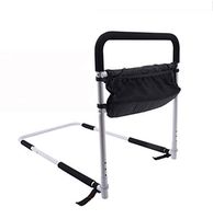 LKF Bed Assist Rail,Height Adjustable Home Bed Rail Bar Handle for Elderly and Seniors,Adult Bed Assist Bars with Storage Pocket