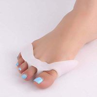 Maskso Ingrown toenail 1 Double Silicone Finger Separator with 5 Holes Foot Care Bracket Tool Bunion Leggings Foot Thumb valgus