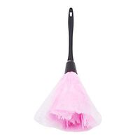 LIUCM Cleaning Feather Duster Anti Static Dust Brush Household Cleaning Suuplies Black Handle Pink