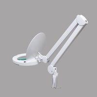 Thanko Clamp on 2-in-1 Swing-Arm Magnifier LED Lamp - 5" Lens FLLP563D