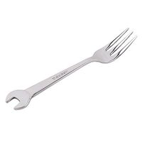 Meolin Creative Stainless Steel Wrench Shape Spoon and Fork Tableware,Silver fork,5.511.18in