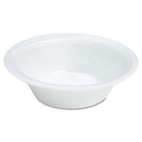 Dart 12BWWQRPK Quiet Classic Laminated Foam Dinnerware, Bowl, 12oz, White, 125/Pack