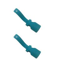 Lazy Shoes Lifter, Portable Sock Slider, Lazy Shoe Helper, Handled Shoe Horn, Shoe Lifting Helper Easy on Easy Off, Plastic Shoehorn for Men, Women and Kids - Fits for All Shoes (Blue, 4PCS)