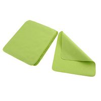 Microfiber Cleaning Cloths 6x7 Inch (20 Pack) for Lens Eyeglasses Glasses Phone Tablet Watch Digital Cameras Camera Lenses TV Screen Computer Monitor - Green