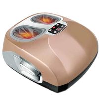 New Full Package Foot Massage Machine Foot Massager Timing Pressure hot Compress Infrared Therapy Beauty Foot Massager(Local Gold)