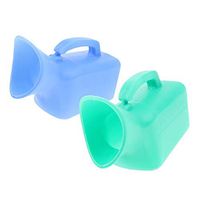 2X Female Travel Car Trip Reusable Washable Portable Urinal Bottle 1000ML Green Blue