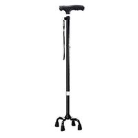 Crutches Canes Elderly Aluminum Canes Four-Legged Cricket Non-Slip Walker Retractable Cane Thicker Pole Thickened Chassis More Solid