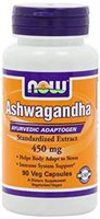 NOW Foods Ashwagandha Extract 450mg, 90 VCaps (Pack of 3)