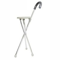 DSHUJC Aluminum Alloy Crutch Chair Portable Walking Cane Stool Pipe Diameter 22mm Medical Aid Crutch Chair Suitable for The Elderly as a Gift