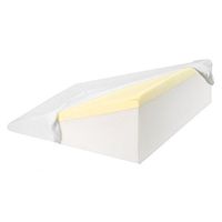 Support Plus Bed Wedge Pillow - Premium Hybrid Memory Foam Triangle Cushion to Elevate Upper Body - Recommended for Acid Reflux, Snoring and GERD - Washable Removable Cover 8" High