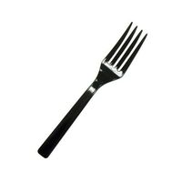 Party Essentials N24507BK Medium-Weight Hard Plastic Plastic Forks, Black (1,200 Count)