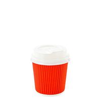White Plastic Coffee Cup Lid - Fits 4 oz - 2 1/2" x 2 1/2" x 1/2" - 50 count box - Restaurantware
