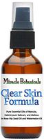 Miracle Botanicals Clear Skin Formula - 100% Pure Essential Oil and Carrier Oil Blend - Therapeutic Grade.60ml/2oz