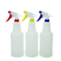 Empty Spray Bottles - 3 Pack Value - Round - Multi Use,Plastic Spray Bottle Button Spray Bottle(Color Sent Randomly)