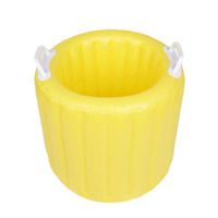 VORCOOL Inflatable Busket Multi-Functional PVC Foldable Bucket Water Storage Buckets (Yellow)
