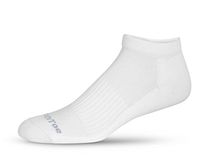 SmoothToe Compression Socks Padded Sole - Low Cut (US W 13+/M 12-15 (XL), White)