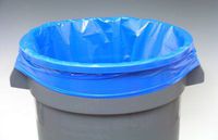 23" x 17" x 46" Low Density Gusseted Poly Liner - Blue (1.5 mil) (250 Bags) - AB-71-3-47L