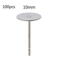RUZYY 100Pieces Stainless Steel Flat Glue on Earring Posts for Jewelry Making Findings - 10