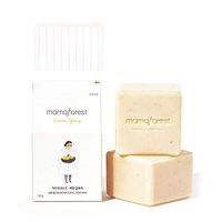 Mamaforest Non-Irritant, Skin Soothing, Eco-Friendly, Zero Waste, Plastic Free Dishwash Soap Bar with Coconut Oil, Argan Oil, Sugar & Salt | Natural Dish Bar (Pack of 2) w/Silicone Tray