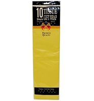10 Yellow Tissue Wraps, Case of 72
