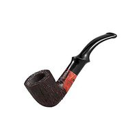 CQIANG Stone Wood Pipe, Manual Filter Pipe, Old-Fashioned Tobacco Pipe, Curved Solid Wood Portable Mini Bucket 9mm, Smoking, Gift, Look at The Taste