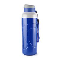 Cello Insulated BPA Free Leak Proof Bottle with Stainless Steel Inner Wall for Sports and Office/Wide Mouth Reusable Drinking Container with Easy Flip Top Cap - Puro Steel X Quick Flip (24 Oz, Blue)