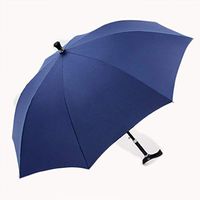 Walking Stick Umbrella Cane Telescopic Aluminum Fiberglass Double Bone Sun Weatherproof Non-Slip Retractable Retro T-Handle Resistant Fiber Material