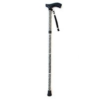 XIHAA Outdoor Elderly Walking Stick, Round Foot Crutch Fold Ultra-Light Adjustable Portable Aluminum Alloy Anti-Skid