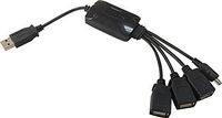 Inland Products Inc 4 Port USB 2.0 Hub - Black 8818