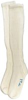Jobst 110833 SensiFoot 8-15 mmHg Unisex Knee High Diabetic Mild Support Socks - Size & Color- White, Large