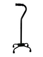 Quad Cane - Large Steel Bariatric Quad 7 X 11 Base Heights adjusts from 29 1/2" - 38 1/2" This Cane was Designed to Support 500 lbs