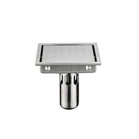 Drainstile Insert Square Floor Waste Grates Bathroom Shower Drain Floor Drain Antique Filtro Ducha Drain Hair Invisible,Brushed Nickel