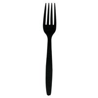 Imports Heavy Weight Cutlery Fork Black, Plastic | 1000/Case