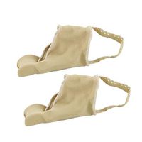 Healifty 1 Pair Big Toe Bunion Corrector Toe Separator Straightener Hallux Valgus Corrector (Beige) Size M