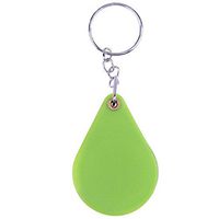 10X Plastic Portable Folding Magnifier Handheld Glass Lens Keychain(Green)
