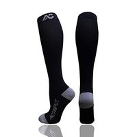 ACTINPUT Compression Socks (20-30mmHg) for Men & Women - Best Stockings for Running, Medical, Athletic, Edema, Diabetic, Travel, Pregnancy (S/M, Gray)