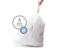 Simplehuman Bin Trash Can Bags Liners New 6l Litres Size B Box Pack of 30