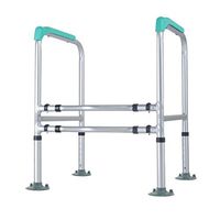 Bathroom Safety Toilet Rails, Medical Handrail Assist Grab bar, Freestanding Commode Stability Handrails,Adjustable Stand Alone Toilets Safety Frame for Elderly, Senior, Handicap Disabled