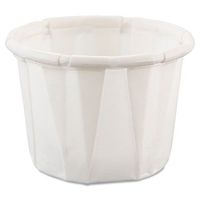 SOLO SCC050 Paper Portion Cups .5oz White 250/Bag 20 Bags/Carton