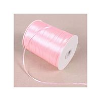 22Meters/Lot 3mm Satin Ribbons for Wedding Party Candy Chocolate Box Gift Wrapping Ribbons Halloween Decor,Light Pink