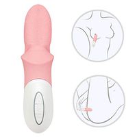 Female Massage Licking Toys Brush Clitorisl Stimulation Orgasm Vibration Wand Telescopic Whisper Quiet Waterproof Electric Multi Vibrate Modes Tshirt